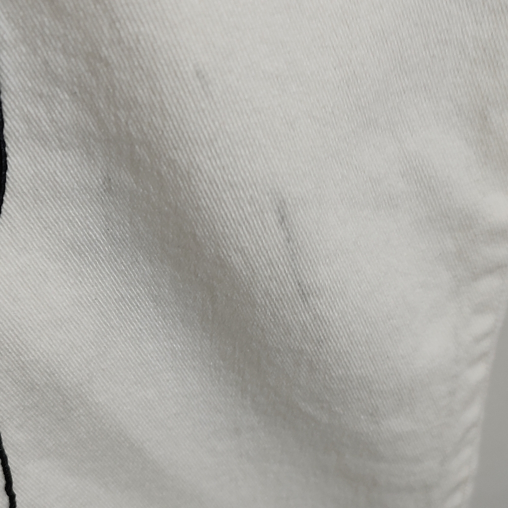 Crest Women's White Jeans with Black Embroidery Western Style - Picture 6 of 13